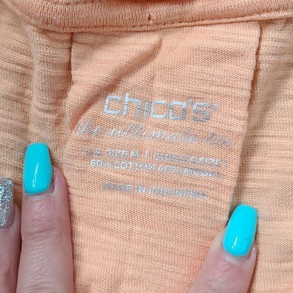 Chicos womens orange the ultimate tee size medium - Picture 2 of 4